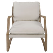 Uttermost - 23712 - Accent Chair - Melora - Solid Oak