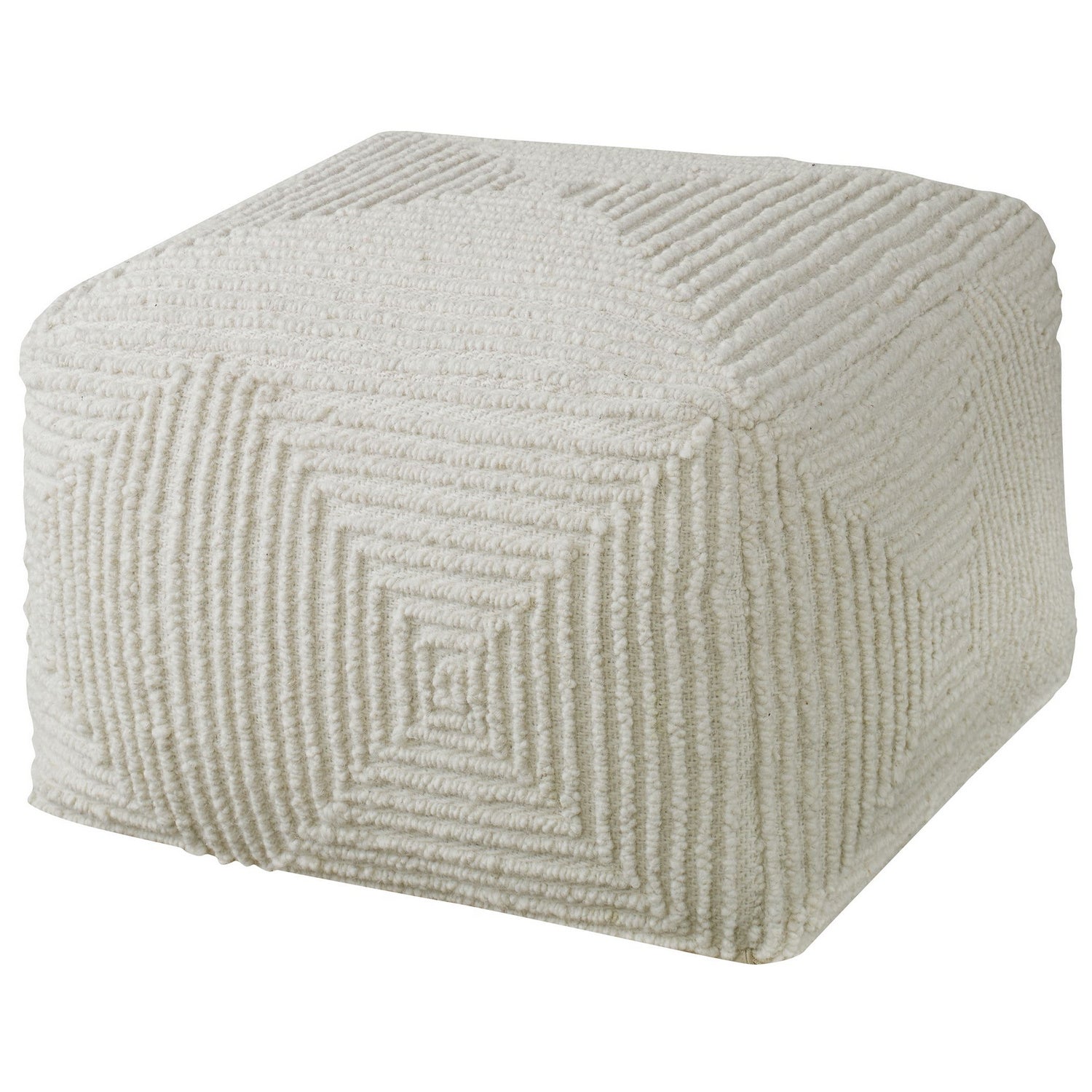 Uttermost - 23971 - Pouf - Sovanna - Ivory