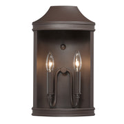 Golden - 4308-OWM TBZ - Two Light Outdoor Wall Sconce - Cohen - Textured Bronze