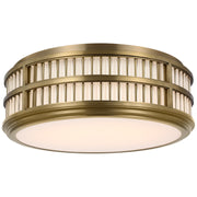 Ralph Lauren - RL 4721NB - LED Flush Mount - Perren - Natural Brass and Glass Rods