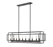 Z-Lite - 454-54L-MB - Ten Light Linear Chandelier - Titania - Matte Black