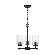 Generation Lighting - 31170-112 - Three Light Chandelier - Oslo - Midnight Black