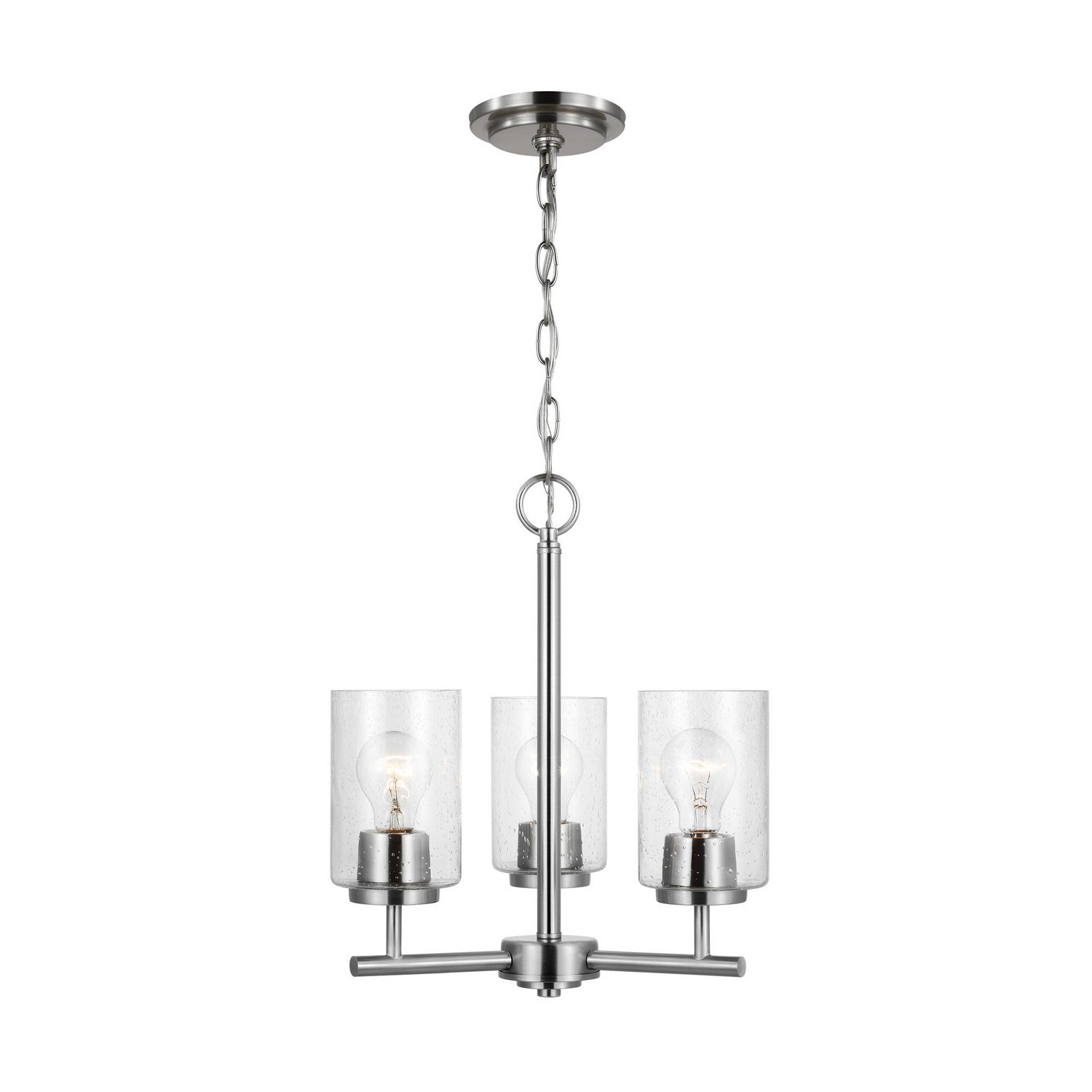 Generation Lighting - 31170-962 - Three Light Chandelier - Oslo - Brushed Nickel