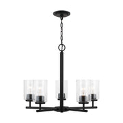 Generation Lighting - 31171-112 - Five Light Chandelier - Oslo - Midnight Black