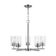 Generation Lighting - 31171-962 - Five Light Chandelier - Oslo - Brushed Nickel