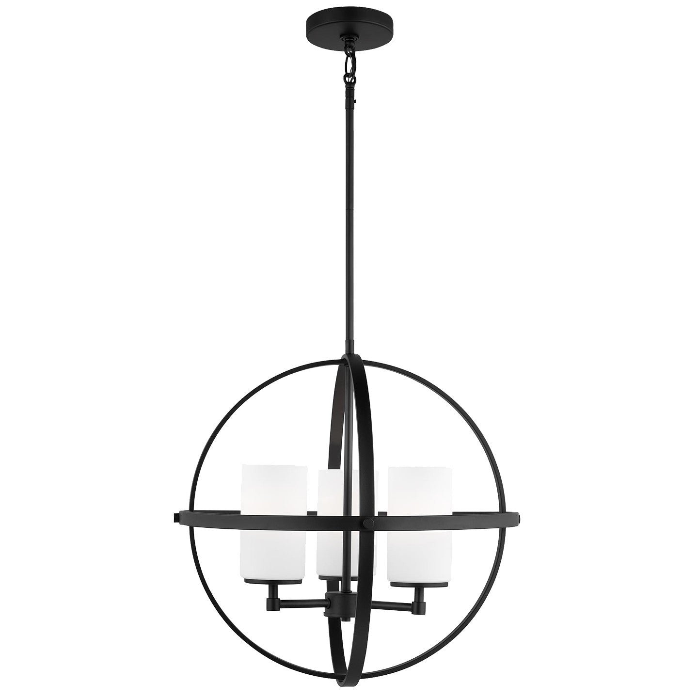 Generation Lighting - 3124603EN3-112 - Three Light Chandelier - Alturas - Midnight Black