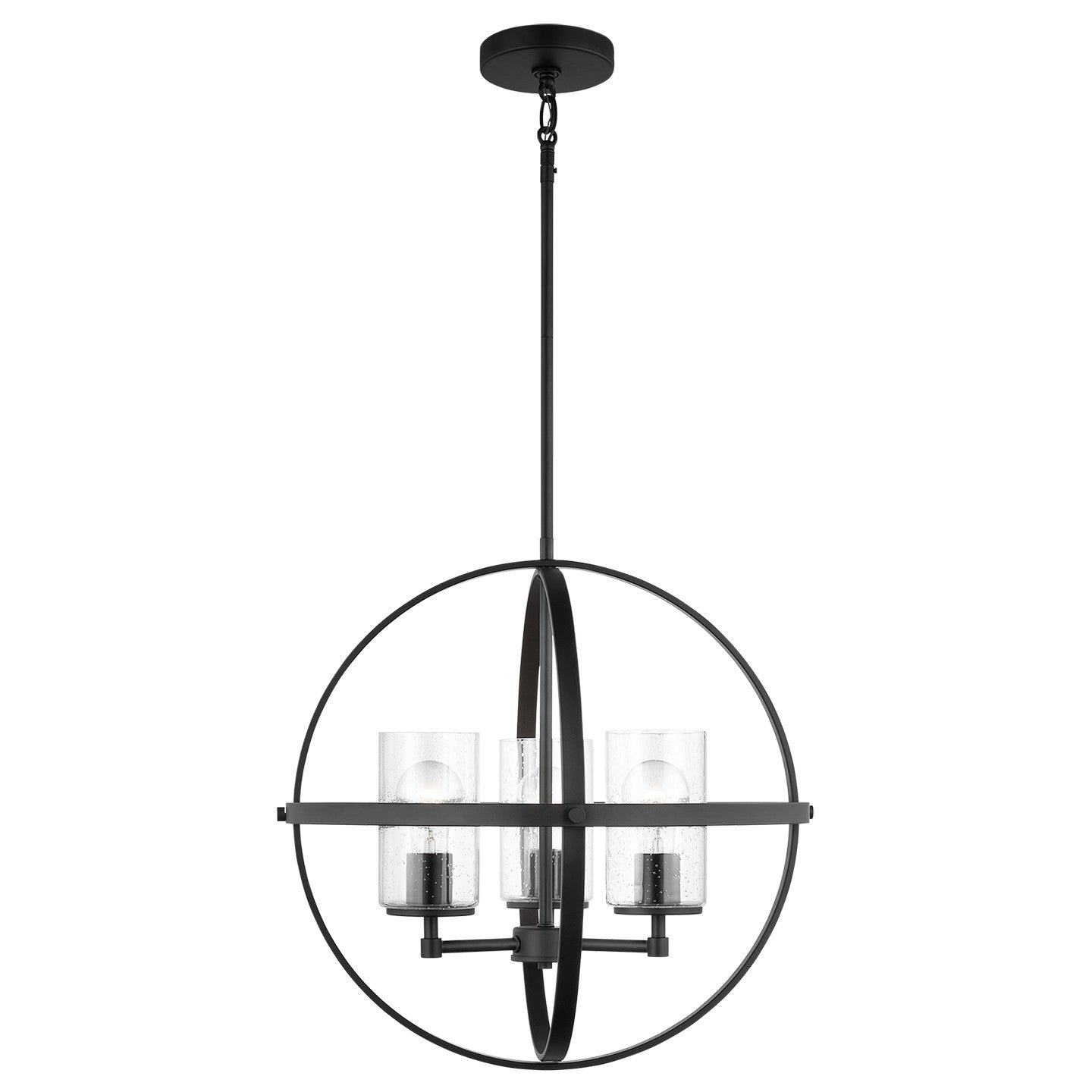 Generation Lighting - 3124673-112 - Three Light Chandelier - Alturas - Midnight Black