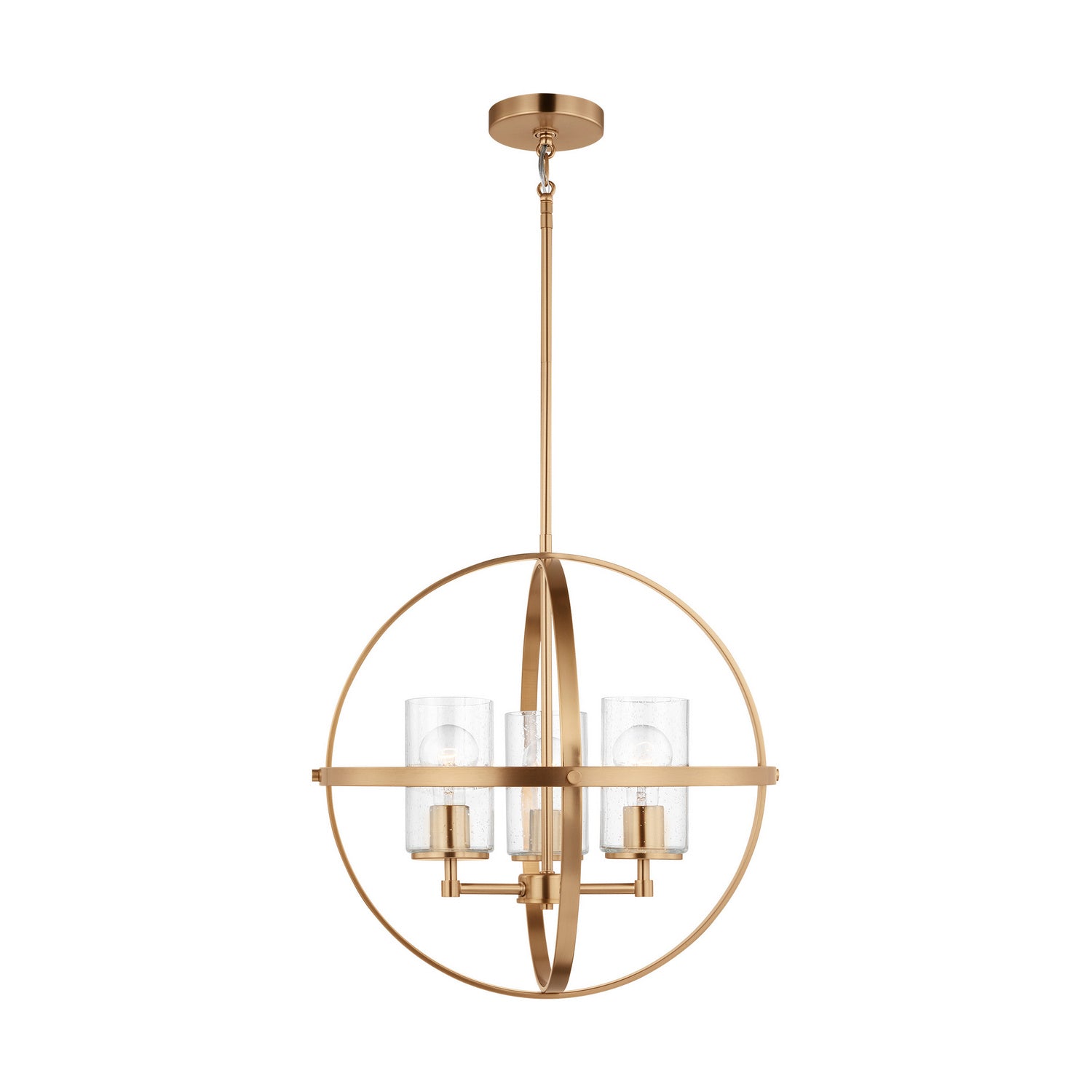 Generation Lighting - 3124673-848 - Three Light Chandelier - Alturas - Satin Brass