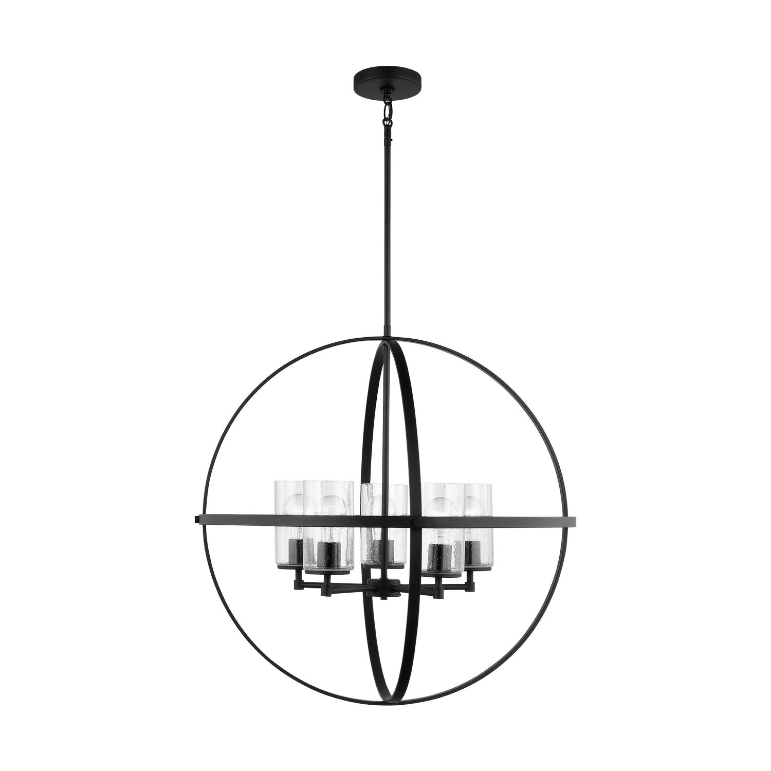 Generation Lighting - 3124675-112 - Five Light Chandelier - Alturas - Midnight Black