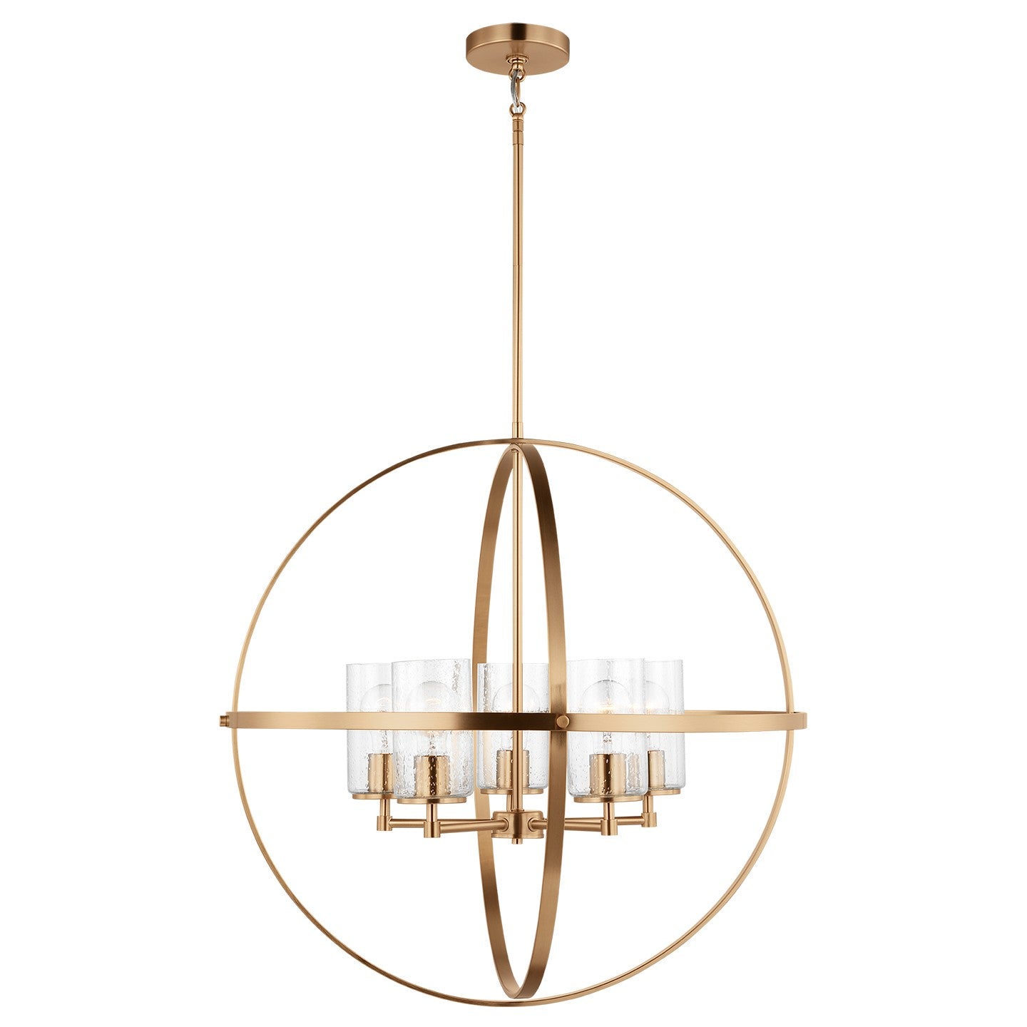 Generation Lighting - 3124675-848 - Five Light Chandelier - Alturas - Satin Brass