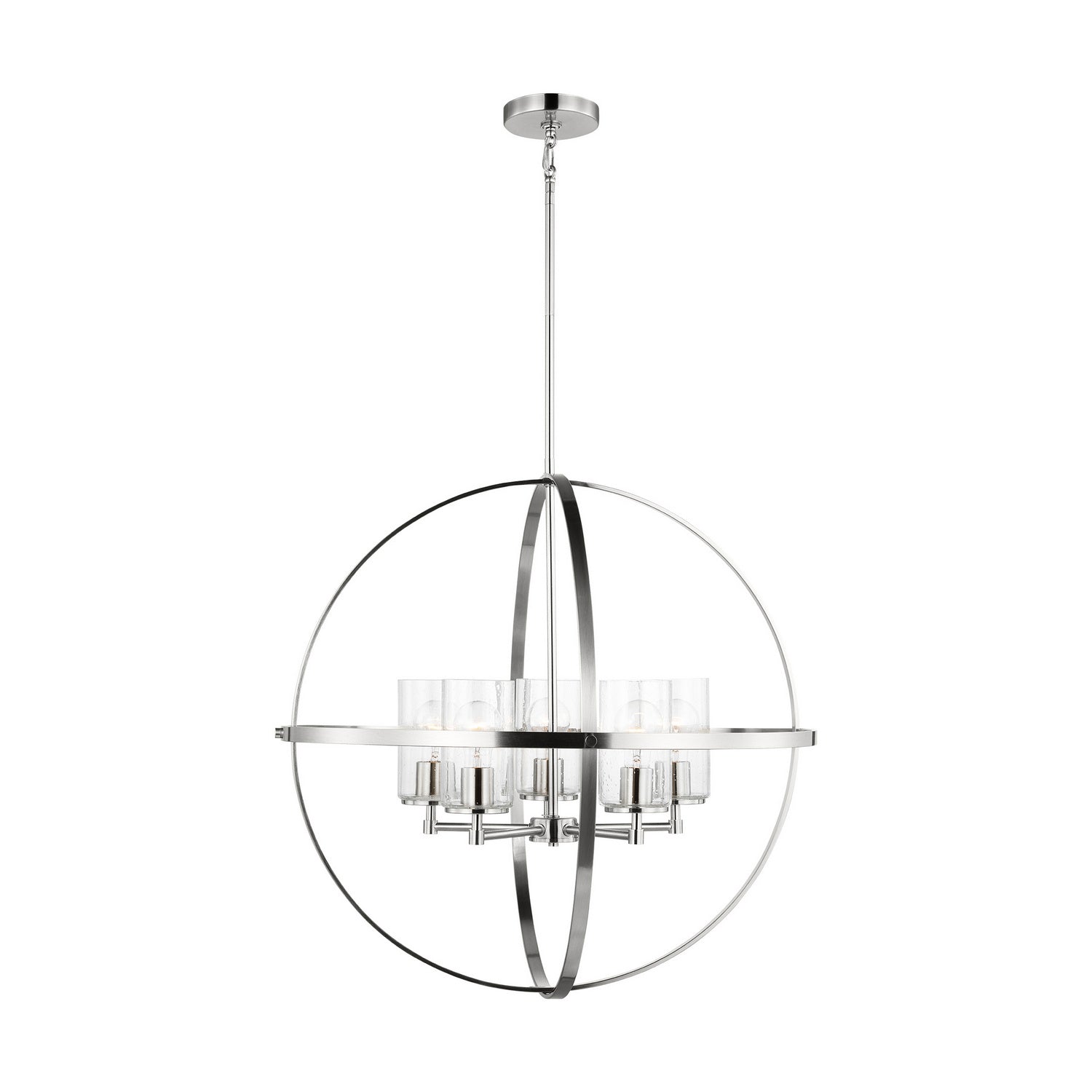 Generation Lighting - 3124675-962 - Five Light Chandelier - Alturas - Brushed Nickel