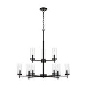 Visual Comfort Studio - 3190309-112 - Nine Light Chandelier - Zire - Midnight Black