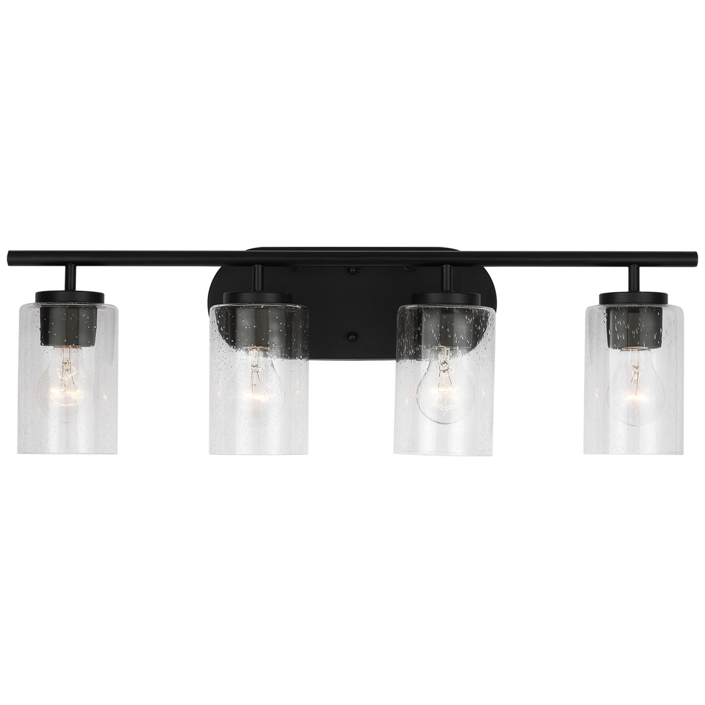Generation Lighting - 41173-112 - Four Light Wall / Bath - Oslo - Midnight Black