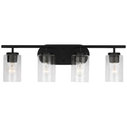 Generation Lighting - 41173-112 - Four Light Wall / Bath - Oslo - Midnight Black