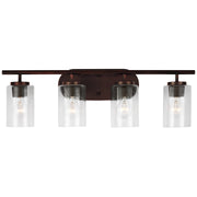 Generation Lighting - 41173-710 - Four Light Wall / Bath - Oslo - Bronze