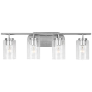 Generation Lighting - 41173-962 - Four Light Wall / Bath - Oslo - Brushed Nickel