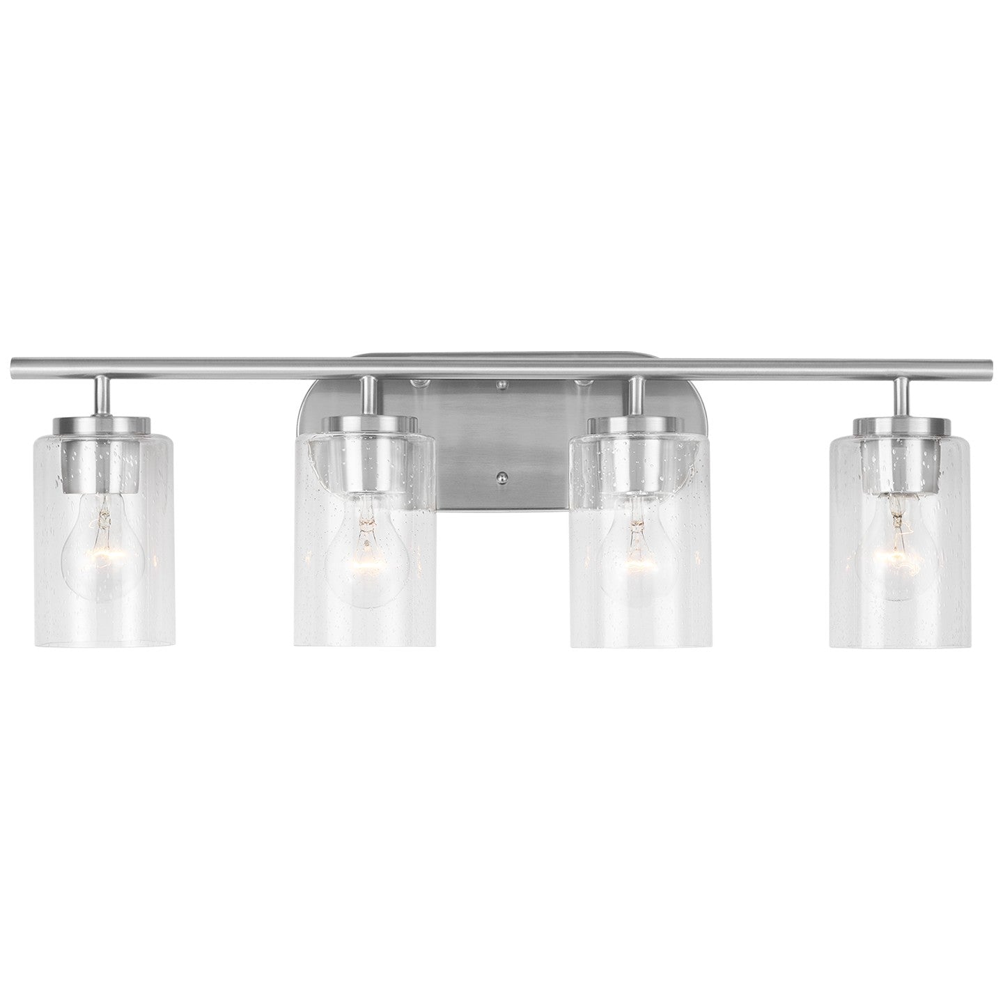 Generation Lighting - 41173-962 - Four Light Wall / Bath - Oslo - Brushed Nickel