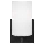 Generation Lighting - 4139101-112 - One Light Wall / Bath Sconce - Hettinger - Midnight Black