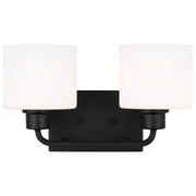 Generation Lighting - 4428802EN3-112 - Two Light Wall / Bath - Canfield - Midnight Black