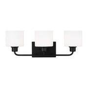 Generation Lighting - 4428803EN3-112 - Three Light Wall / Bath - Canfield - Midnight Black