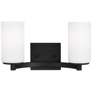 Generation Lighting - 4439102EN3-112 - Two Light Wall / Bath - Hettinger - Midnight Black