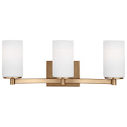 Generation Lighting - 4439103EN3-848 - Three Light Wall / Bath - Hettinger - Satin Brass