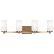 Generation Lighting - 4439104-848 - Four Light Wall / Bath - Hettinger - Satin Brass