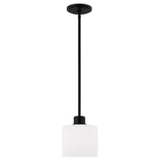 Generation Lighting - 6128801-112 - One Light Mini-Pendant - Canfield - Midnight Black