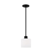 Generation Lighting - 6128801EN3-112 - One Light Mini-Pendant - Canfield - Midnight Black