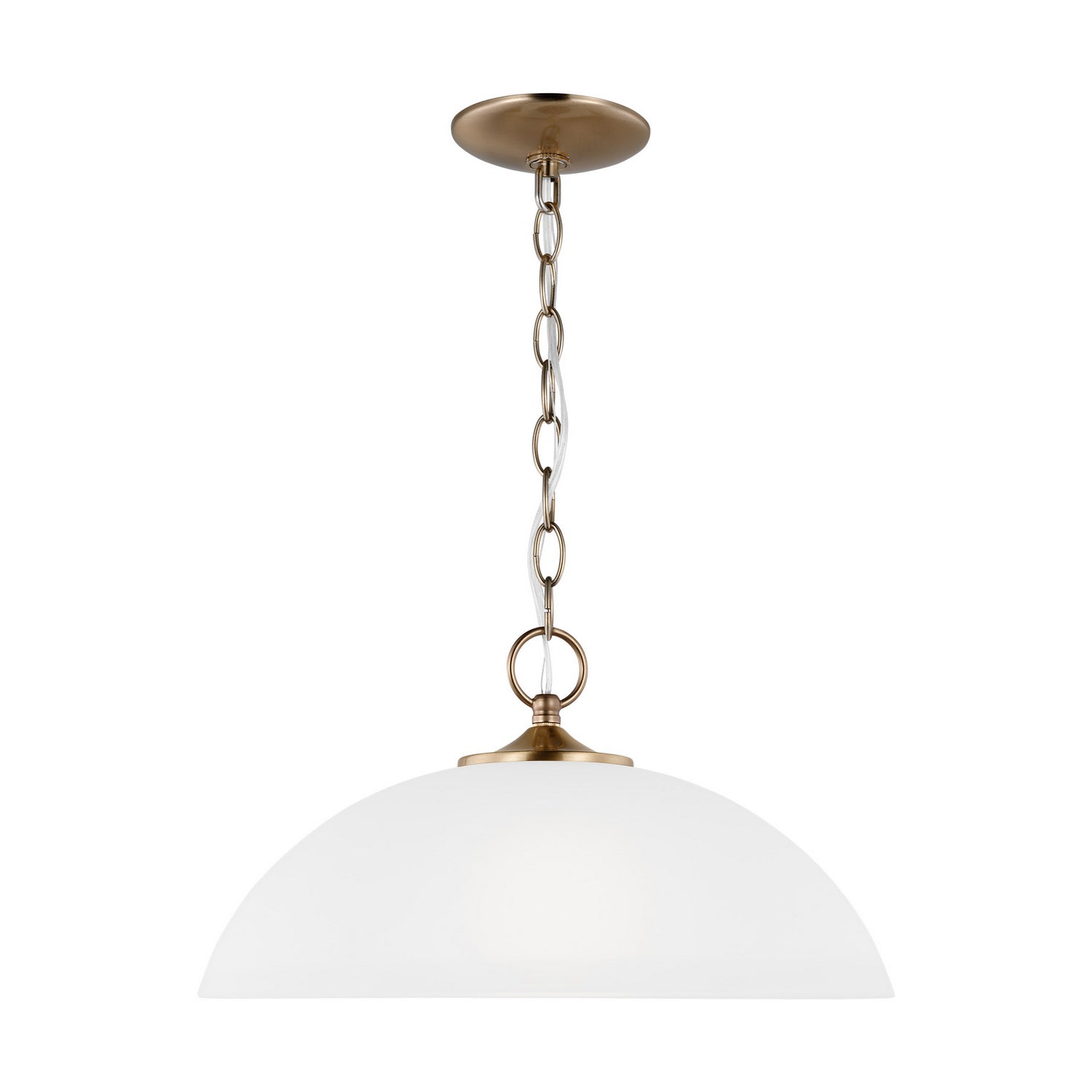 Generation Lighting - 6516501EN3-848 - One Light Pendant - Geary - Satin Brass