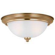Generation Lighting - 77064-848 - Two Light Flush Mount - Geary - Satin Brass