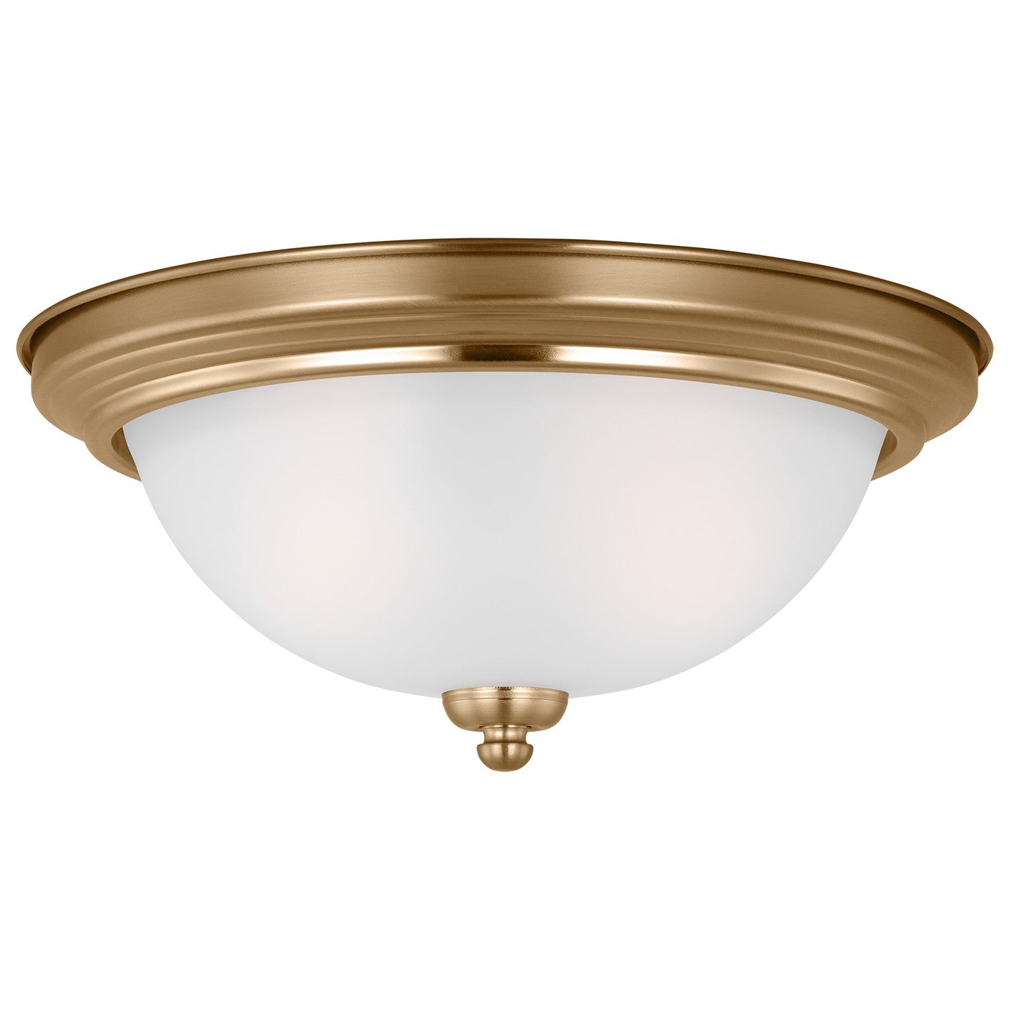 Generation Lighting - 77064EN3-848 - Two Light Flush Mount - Geary - Satin Brass
