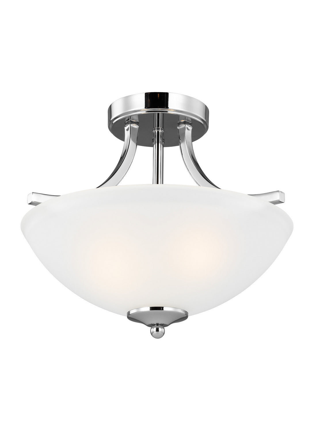 Generation Lighting - 7716502-05 - Two Light Semi-Flush Convertible Pendant - Geary - Chrome