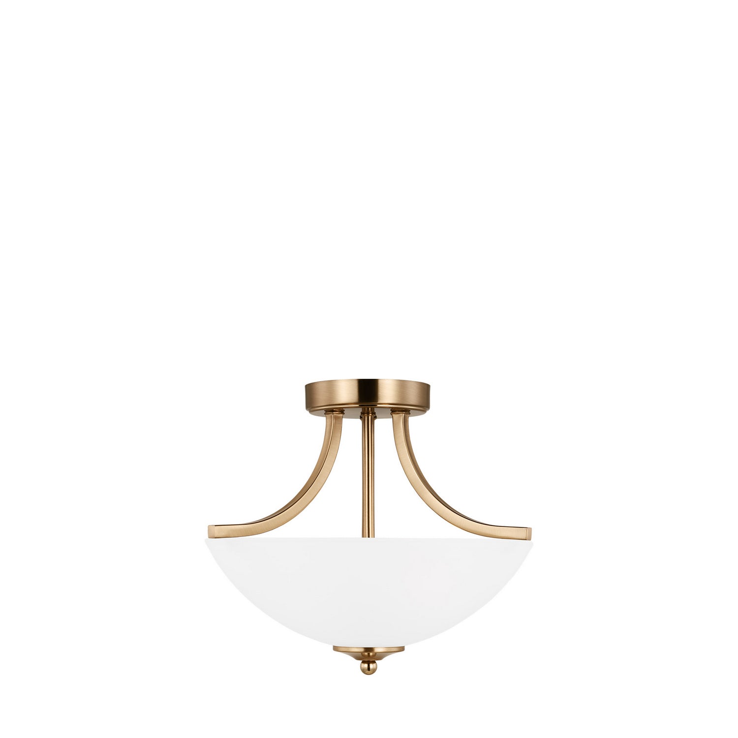 Generation Lighting - 7716502-848 - Two Light Semi-Flush Convertible Pendant - Geary - Satin Brass
