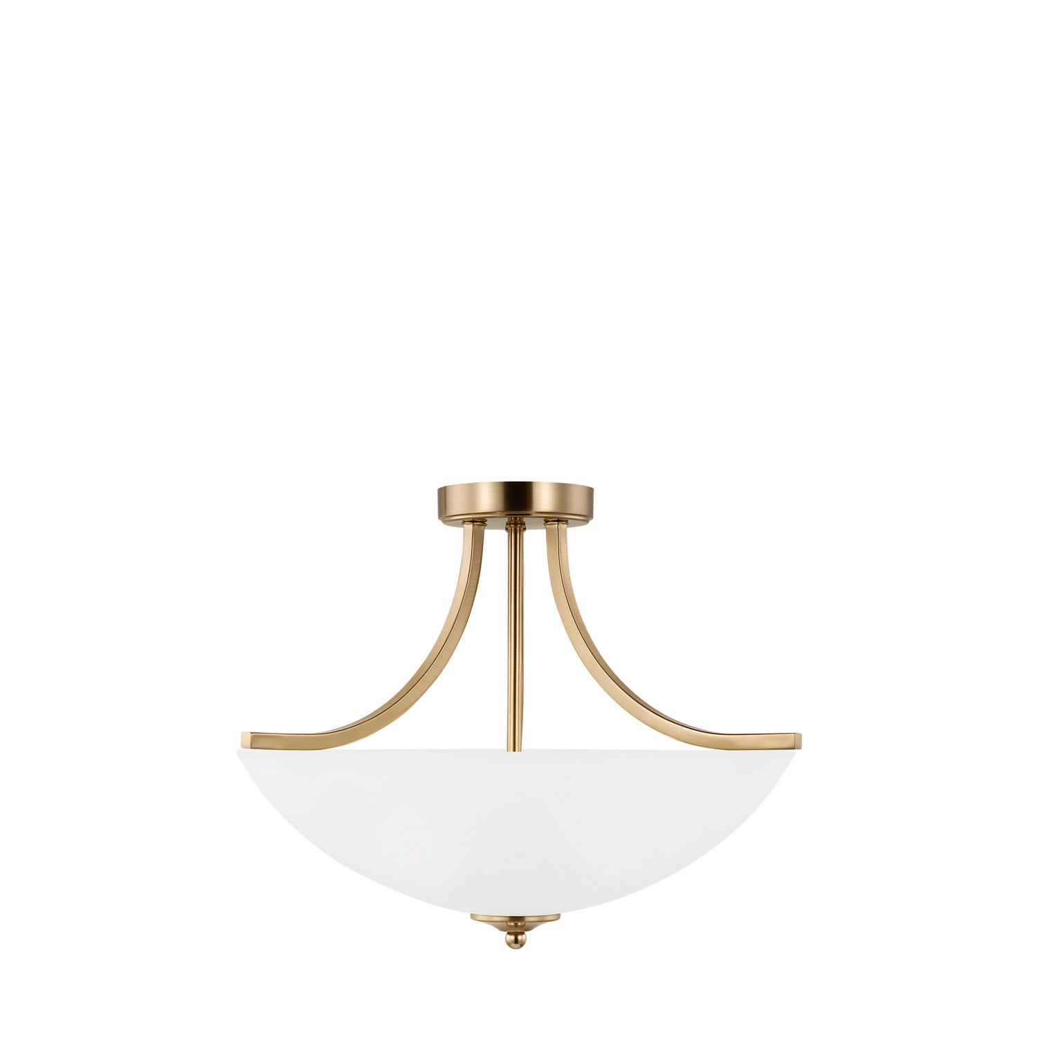 Generation Lighting - 7716503-848 - Three Light Semi-Flush Convertible Pendant - Geary - Satin Brass