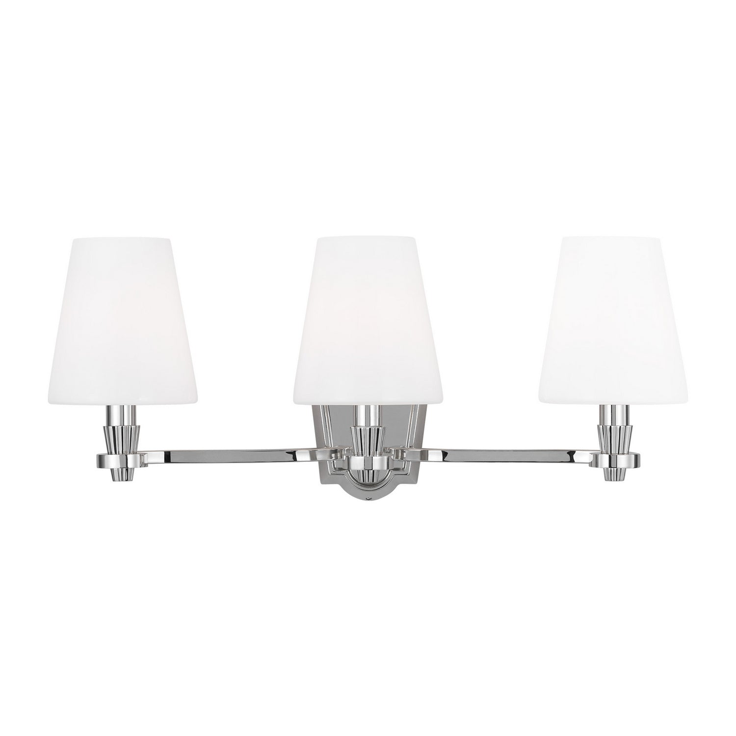 Visual Comfort Studio - AV1003PN - Three Light Vanity - Paisley - Polished Nickel