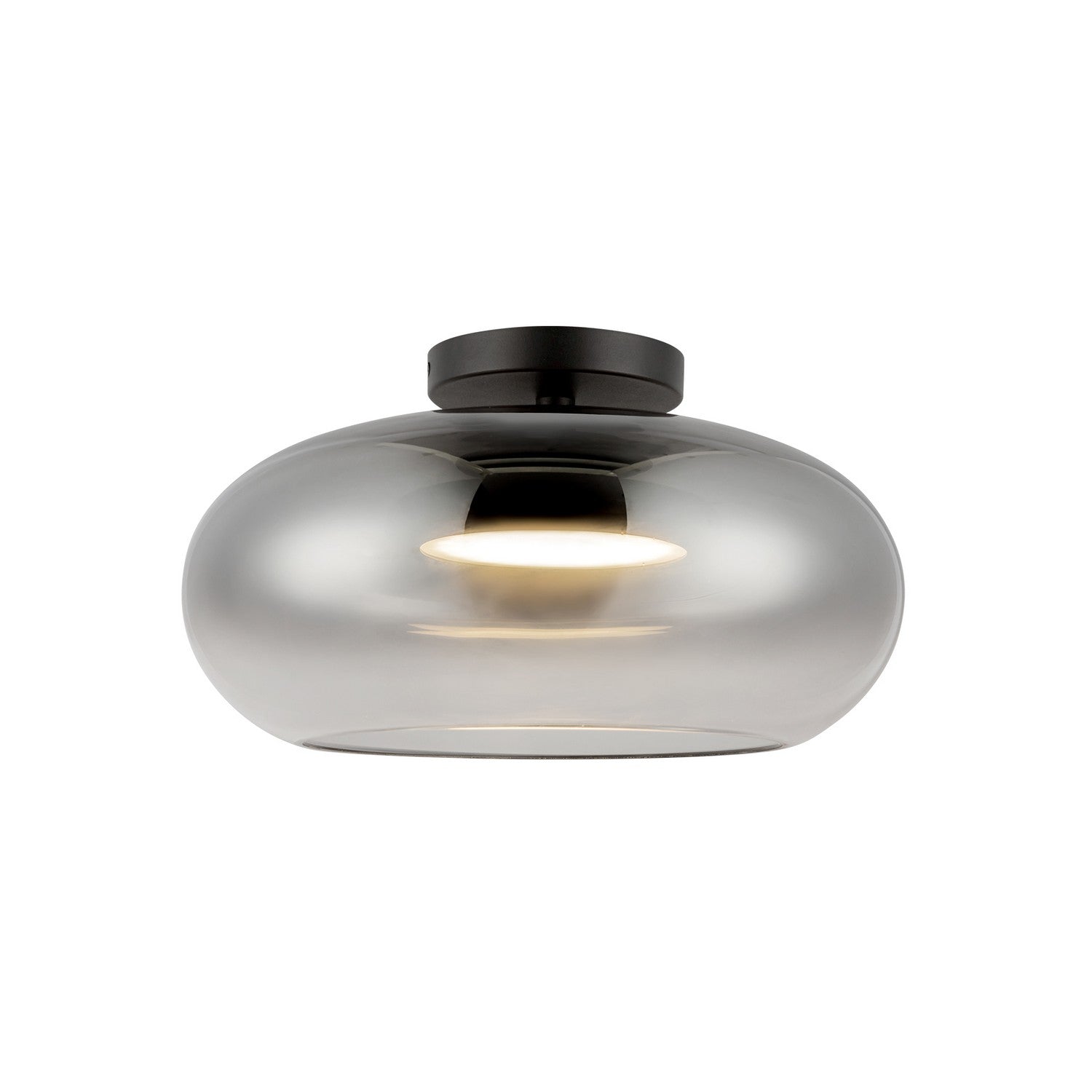 Kuzco Lighting - SF62014-BK/SM - LED Semi-Flush Mount - Trinity - Black/Smoked