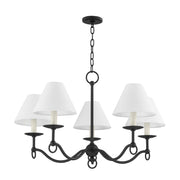 Troy Lighting - F7030-FOR - Five Light Chandelier - Massi - Forged Iron