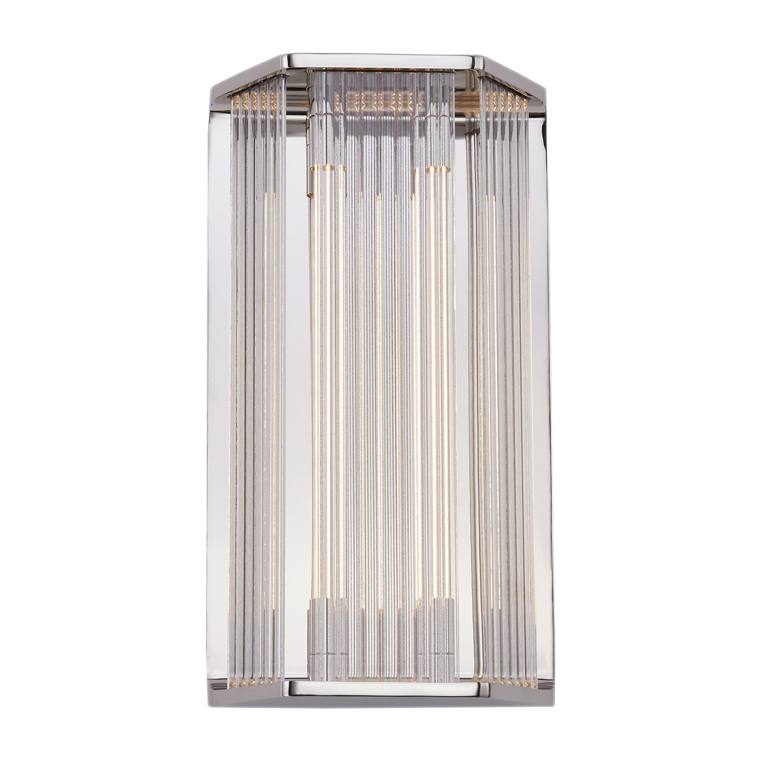 Alora - WV339216PNCR - LED Vanity - Sabre - Polished Nickel/Ribbed Glass