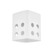 Mitzi - H474501A-AGB/CMW - One Light Flush Mount - Tatum - Aged Brass/Ceramic Raw Matte White