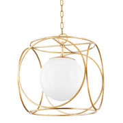 Mitzi - H632701L-VGL - One Light Pendant - Claire - Vintage Gold Leaf