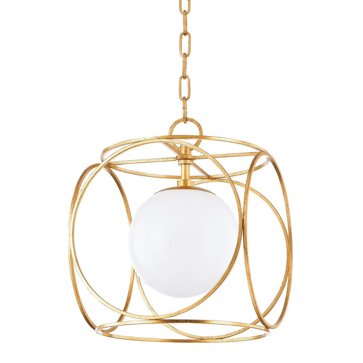 Mitzi - H632701S-VGL - One Light Pendant - Claire - Vintage Gold Leaf