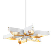 Mitzi - H658806-SWH/GL - Six Light Chandelier - Nala - Soft White/Gold Leaf