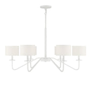 Meridian - M10092BQW - Six Light Chandelier - Bisque White