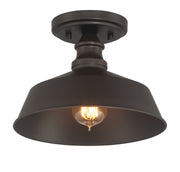 Meridian - M60068ORB - One Light Semi-Flush Mount - Oil Rubbed Bronze