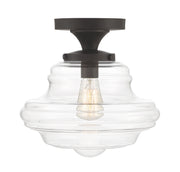 Meridian - M60069ORB - One Light Semi-Flush Mount - Oil Rubbed Bronze