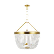 Visual Comfort Studio - CP1344BBS - Four Light Pendant - Summerhill - Burnished Brass