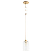 Quorum - 3374-80 - One Light Pendant - Tribute - Aged Brass
