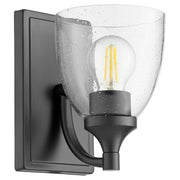 Quorum - 5459-1-259 - One Light Wall Mount - Enclave - Matte Black|Clear Seeded