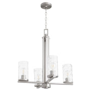 Quorum - 6111-4-65 - Four Light Chandelier - Steinway - Satin Nickel